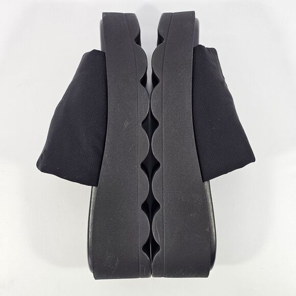 Donald J Pliner Made In Italy Women’s Slip On Black Platform Sandals Size 8 - Picture 8 of 8